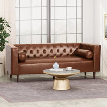 Load image into Gallery viewer, Contemporary 3 Seater Sofa With Tufted Design