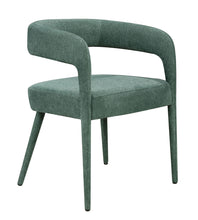Load image into Gallery viewer, Upholstered Linen Open Back Dining Side Chairs (Set of 2) - Green