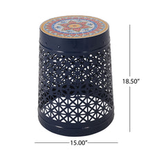 Load image into Gallery viewer, Cranbrook - Side Table With Tile Mosaic Top