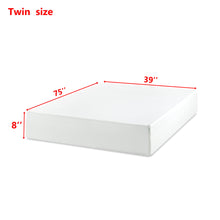 Load image into Gallery viewer, 8" Green Tea Memory Foam Mattress In Box - White - Twin