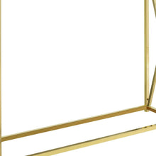Load image into Gallery viewer, 42" Glass Frame Console Table - Clear And Gold