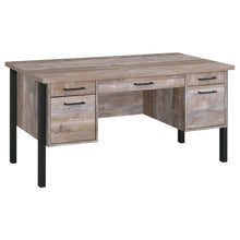 Load image into Gallery viewer, Azura - 4 Drawer Office Desk - Oak