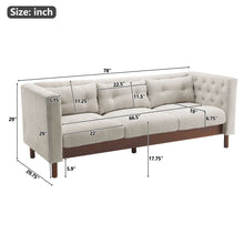 Load image into Gallery viewer, Upholstered Sofa Modern 3 Seater Sofa Couch With Tufted Design For Living Room