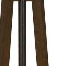 Load image into Gallery viewer, Tripod Floor Lamp With White Rectangular Shade - Brown