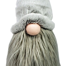 Load image into Gallery viewer, Groovy With Pointy Hat Fabric Sitting Gnome Sculpture - Gray