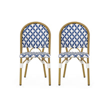 Load image into Gallery viewer, Chic French Bistro Chair With Durable Rattan And Aluminum Frame