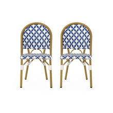 Load image into Gallery viewer, Chic French Bistro Chair With Durable Rattan And Aluminum Frame