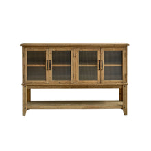 Load image into Gallery viewer, Rectangle Accent Sideboard Cabinet With Storage Shelf, Cabinet For Kitchen - Natural Wood