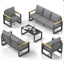Load image into Gallery viewer, Modern Outdoor Sofa Set With Coffee Table