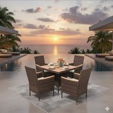 Load image into Gallery viewer, 4 Piece All-Weather Patio Dining Chair Set