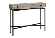 Load image into Gallery viewer, Cross Leg Console Table - Taupe And Black