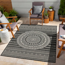 Load image into Gallery viewer, Sunshine - 5'3" X 7'3" Indoor, Outdoor Area Rug - Anthracite - Polypropylene