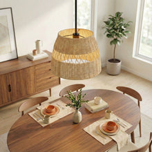 Load image into Gallery viewer, Essence - Single Lights Pendant With Shade - Black / Rattan
