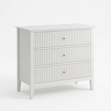 Load image into Gallery viewer, 3 Drawer Nightstand, Wide With Soft Close Slides - White
