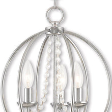 Load image into Gallery viewer, Three Light Dimmable Chandelier With Shades - Silver