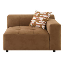 Load image into Gallery viewer, Zoey - Modular - LF Arm Chair With Pillow - Chocolate Suede