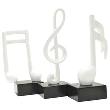 Load image into Gallery viewer, Music Tabletop Sculpture (Set of 3) - White
