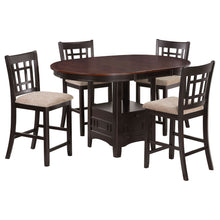Load image into Gallery viewer, Avonlea - 5 Piece Set With Round Table And Upholstered Chairs - Chestnut