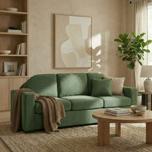 Load image into Gallery viewer, Modern 3 Seater Sofa With Curved Backrest