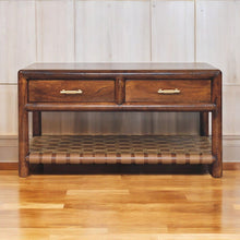 Load image into Gallery viewer, Regency - Woven Console Table With 2 Drawers - Brown