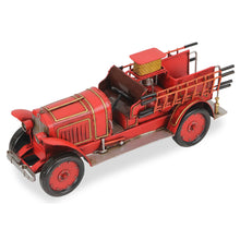 Load image into Gallery viewer, Hand Painted 1923 style fire truck Model Car - Red / Gold