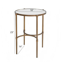 Load image into Gallery viewer, Bedford - Oval Mirror Accent Table - Antique Bronze