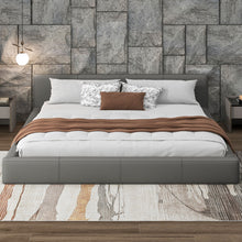 Load image into Gallery viewer, Stylish Upholstered Bed With Birch Wood Frame