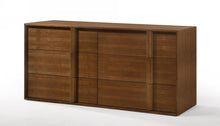 Load image into Gallery viewer, Wood Six Drawer Double Dresser - Walnut