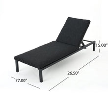 Load image into Gallery viewer, Modern Chaise Lounge With Wate Resistant Fabric Cushions