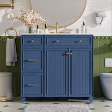 Load image into Gallery viewer, Bathroom Vanity With Sink, Soft Close Doors, Adjustable Shelves
