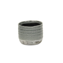 Load image into Gallery viewer, Two Toned Round Pot Planter (487421) - Gray