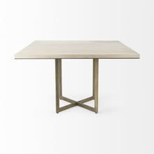 Load image into Gallery viewer, Modern Square Wood And Dining Table - Off White
