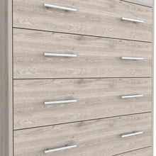 Load image into Gallery viewer, Four Drawer Standard Chest With Open Shelf - Light Gray