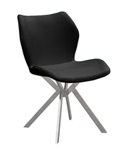 Load image into Gallery viewer, Upholstered Dining Side Chairs (Set of 4) - Black / Silver