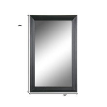 Load image into Gallery viewer, 26" Beveled Lines Framed Accent Mirror - Black