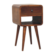 Load image into Gallery viewer, 22" Modern Solid Wood One Drawer Nightstand - Chestnut