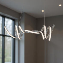 Load image into Gallery viewer, Two Light LED Dimmable Smart Enabled Chandelier - Silver