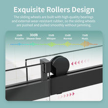 Load image into Gallery viewer, Frameless Sliding Shower Door With Soft- Close, 3 / 8" Tempered Glass