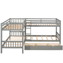 Load image into Gallery viewer, L Shaped Bunk Bed With Drawers