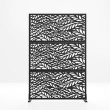 Load image into Gallery viewer, Three Panel Screen Room Divider (720021) - Black