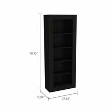 Load image into Gallery viewer, Five Tier Bookcase (403760) - Black