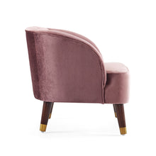 Load image into Gallery viewer, Elegant Upholstered Barrel Accent Chair With Wooden Legs