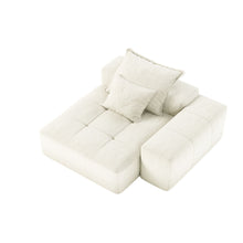 Load image into Gallery viewer, Modern Oversized Modular Sectional Sofa, Sparkling Fabric Soft Cushion Sofa With 2 Pillows