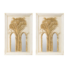 Load image into Gallery viewer, 30" Framed Accent Mirrors (Set of 2) - White / Gold