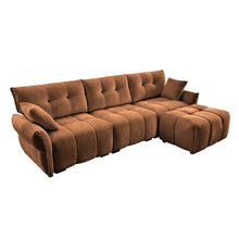 Load image into Gallery viewer, Sofa Set With Ottoman And Pillows, Textured, High Resilience Cushions