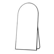 Load image into Gallery viewer, 71" Arch Freestanding Framed Full Length Mirror - Black