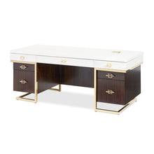 Load image into Gallery viewer, Belmont Place - Desk - White / Dark Brown