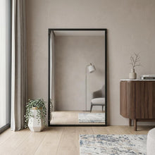 Load image into Gallery viewer, Metal Framed Standing Mirror - Black