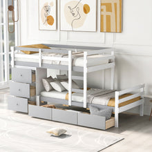 Load image into Gallery viewer, Loft Bunk Bed With Drawers And Ladder