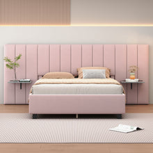Load image into Gallery viewer, Upholstered Platform Bed With Big Headboard
